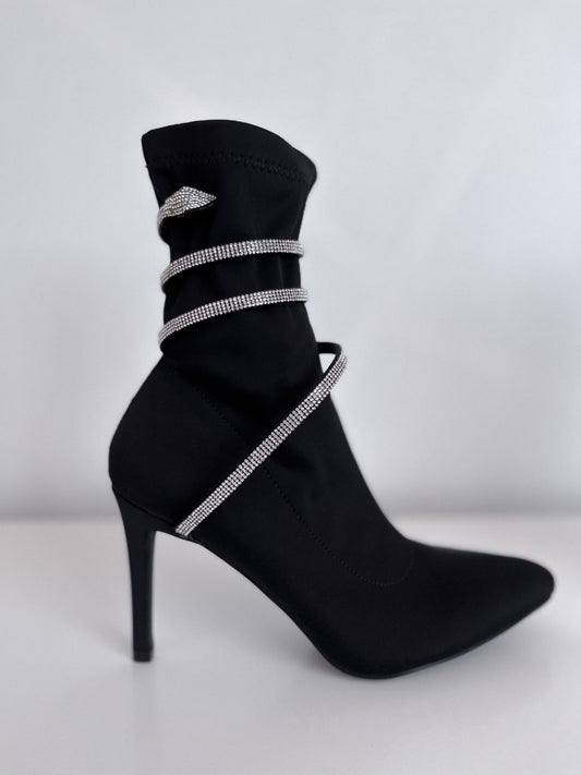 Botín Negro Lycra