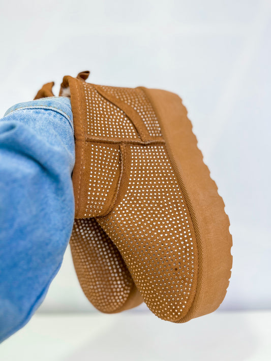 Pantubota Con Brillo Camel