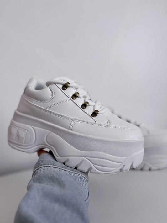 Zapatilla Mujer Plataforma Blanca