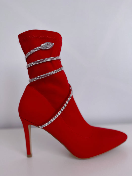 Botín Rojo Lycra