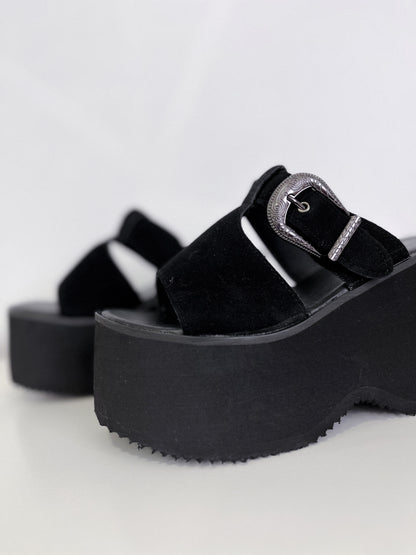 Sandalias Mujer Leo Negro