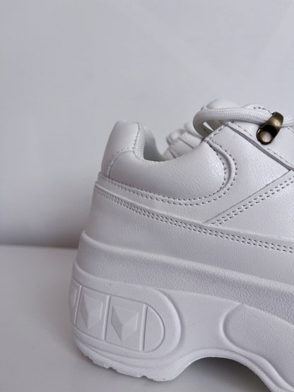 Zapatilla Mujer Plataforma Blanca