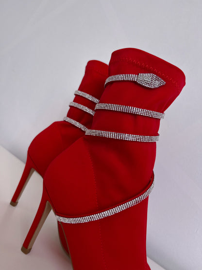 Botín Rojo Lycra