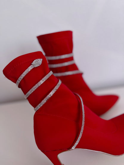 Botín Rojo Lycra