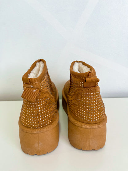 Pantubota Con Brillo Camel