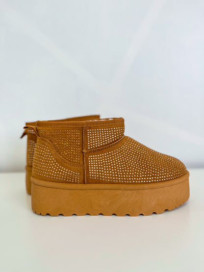 Pantubota Con Brillo Camel