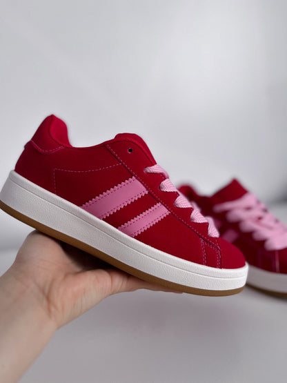 Zapatilla Mujer Rojo Est Campus
