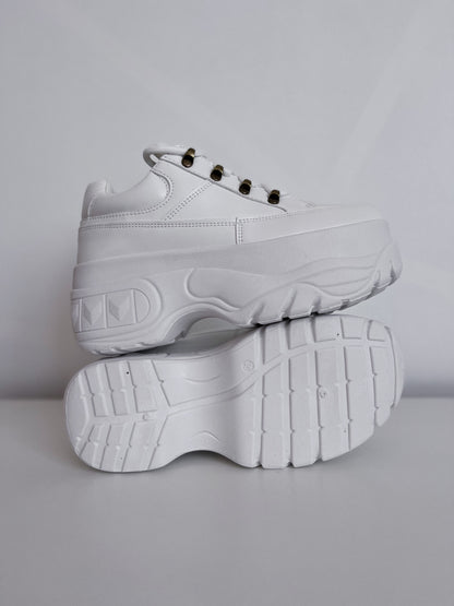 Zapatilla Mujer Plataforma Blanca
