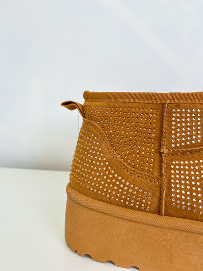 Pantubota Con Brillo Camel